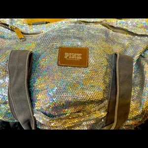 Rare Victoria secret sequin duffel bag